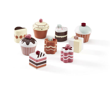 9 houten speelgoed taartjes - Kid's Concept